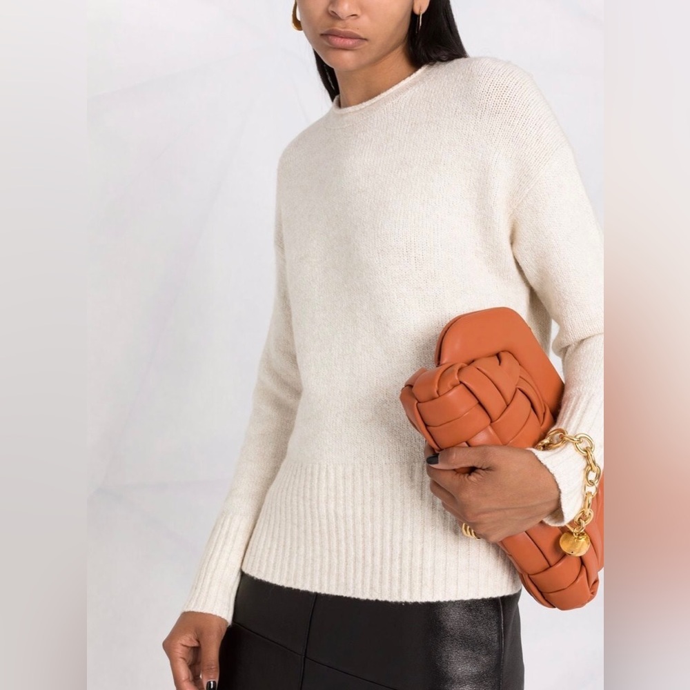 Vince Cream Crew-Neck Knit Jumper